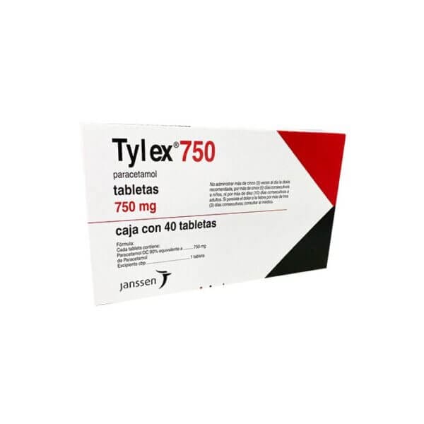 Tylex 750mg X 40 Tabletas